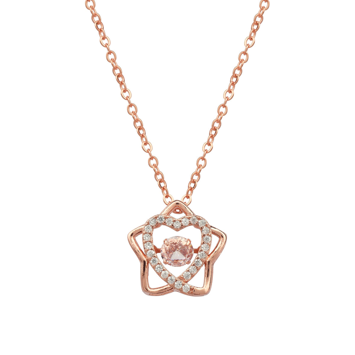 Rose Elegance Diamond Necklace
