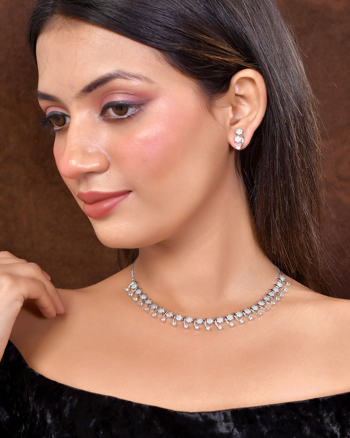 Diamond Drift Necklace Set