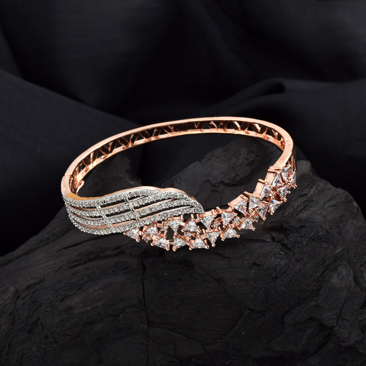 Diva Sparkle Diamond Rose Gold Bracelet