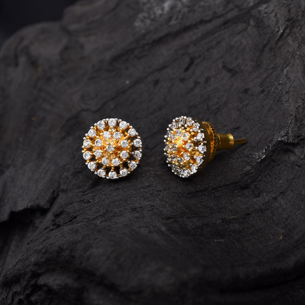 Empress Light Gold Plated Studs