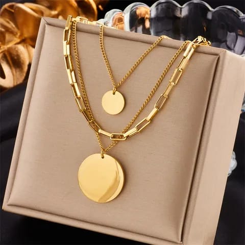 Anti-Tarnish Layered Luxe Gold Plated Necklace