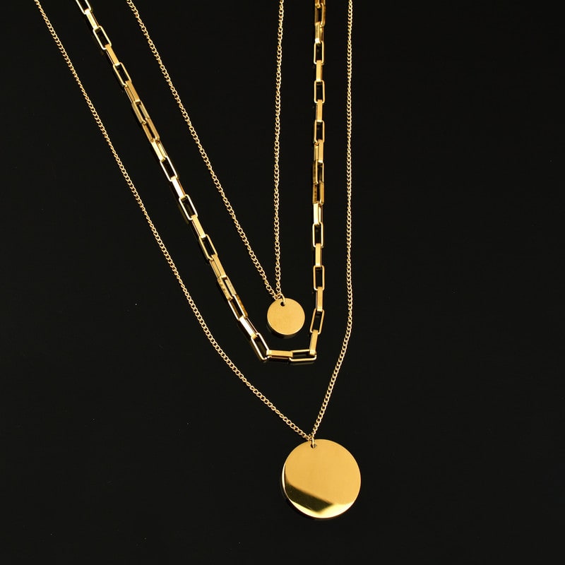 Anti-Tarnish Layered Luxe Gold Plated Necklace