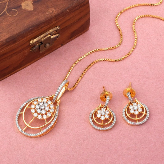 Brilliant Bliss Pendant set with Chain