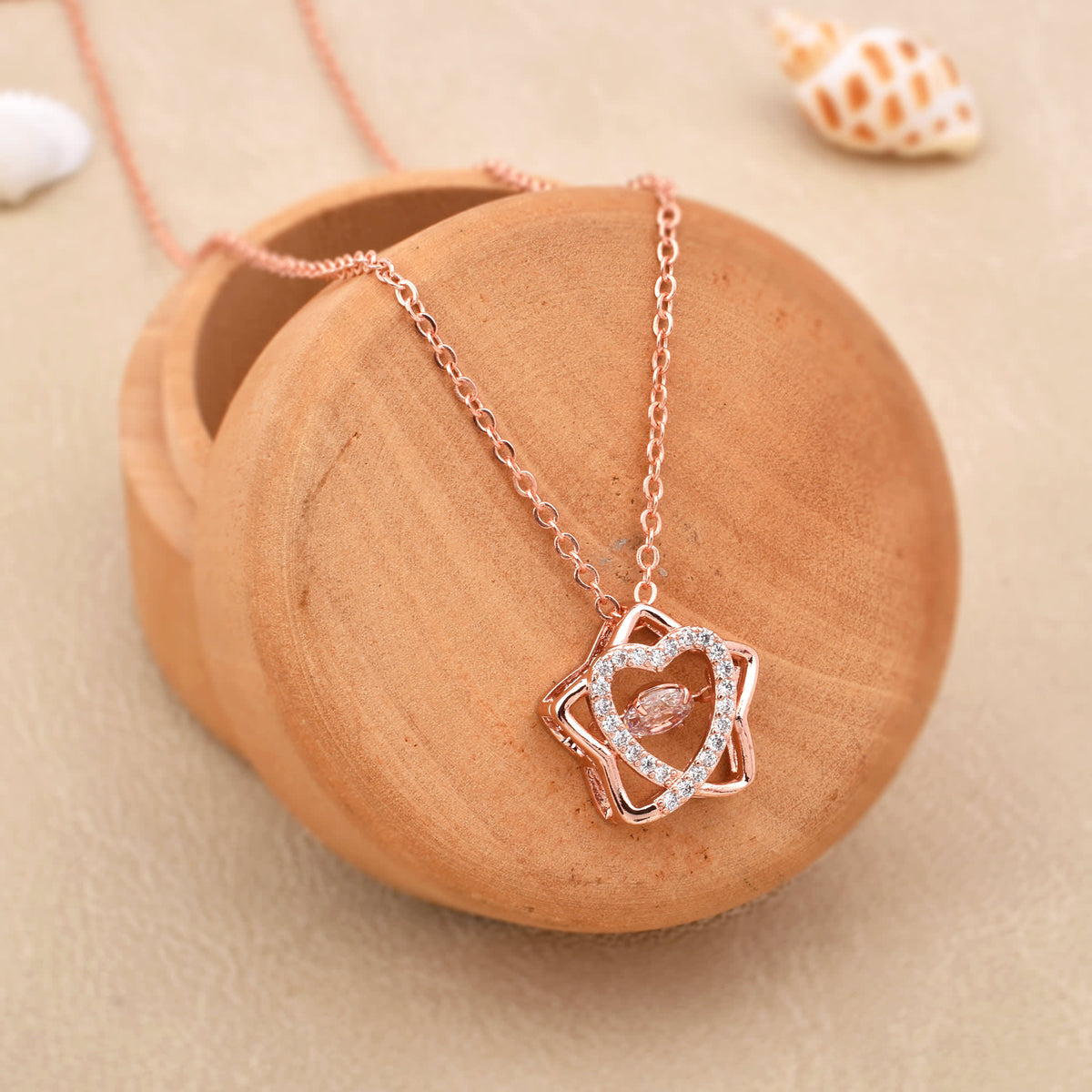 Rose Elegance Diamond Necklace