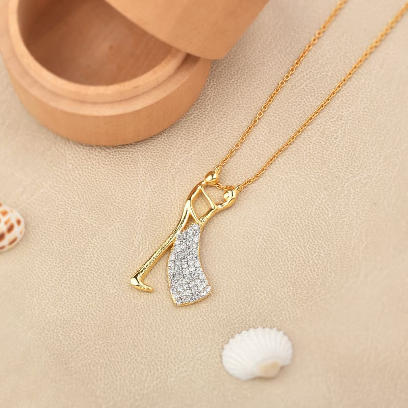 Radiant Luxe Pendant with Chain