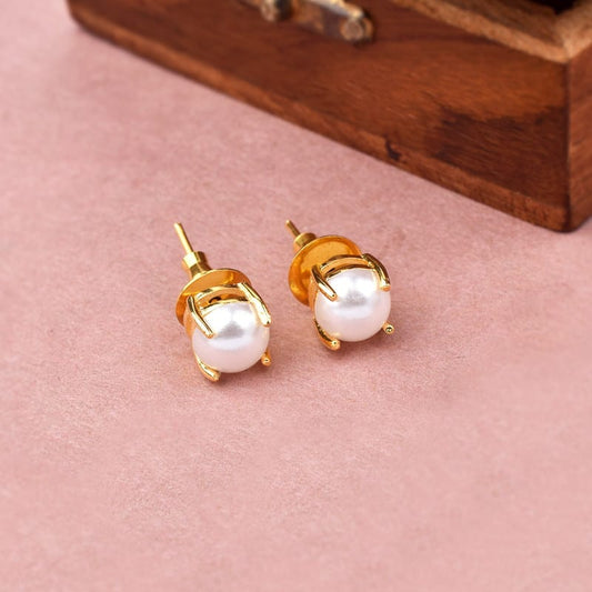 Pearl Essence Gold Plated Studs