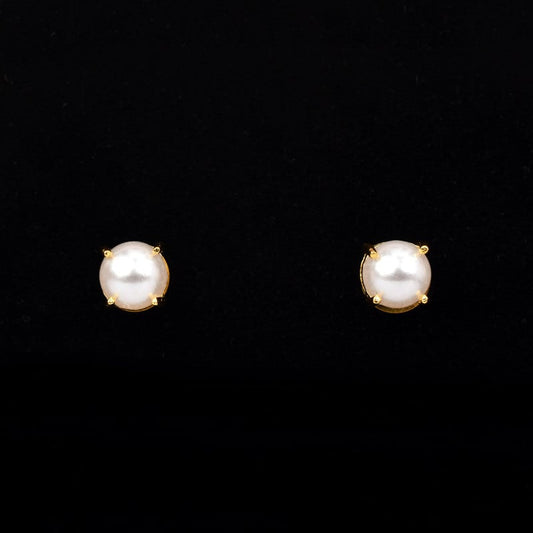 Pearl Essence Gold Plated Studs