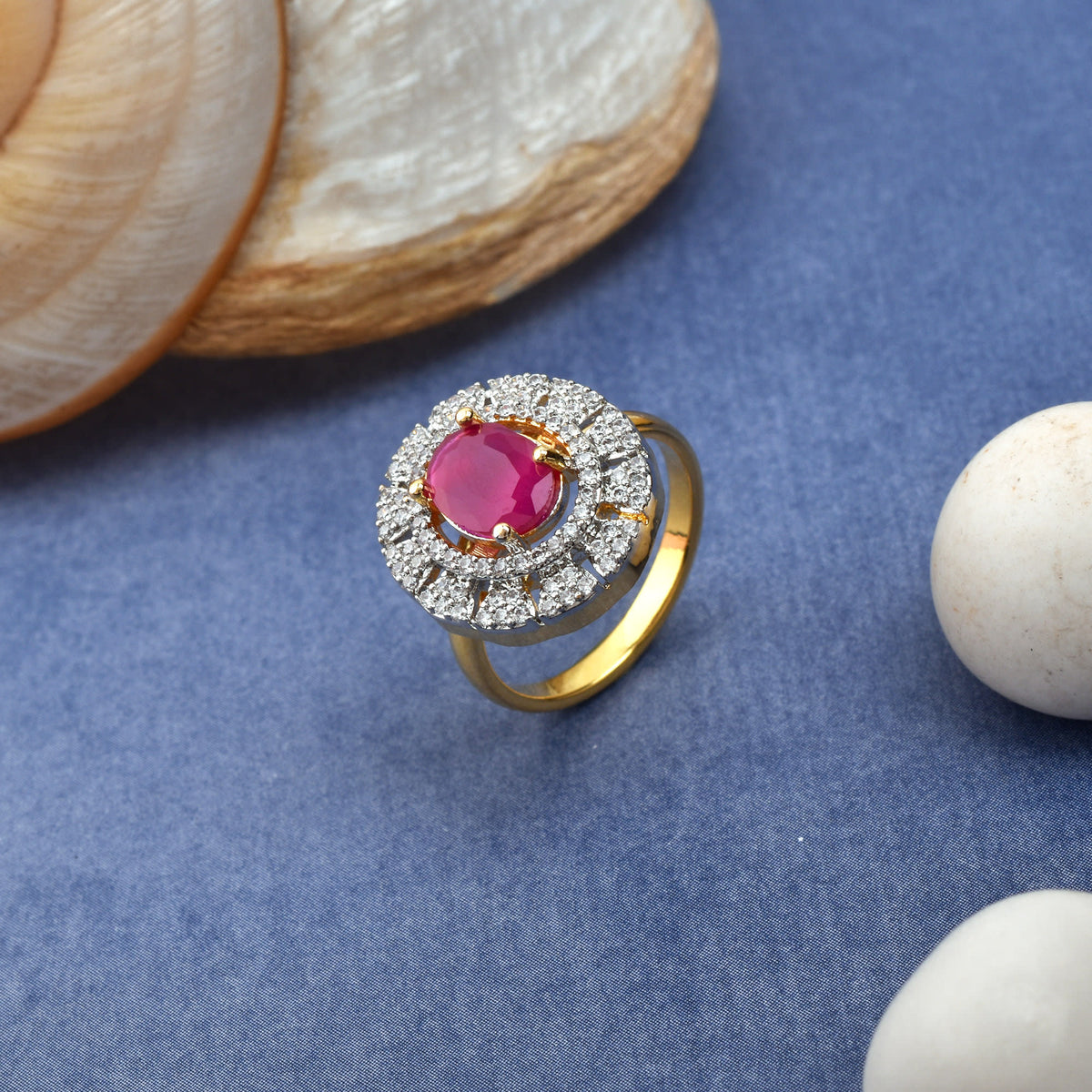 Scarlet Spark Diamond Ring