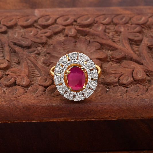 Scarlet Spark Diamond Ring