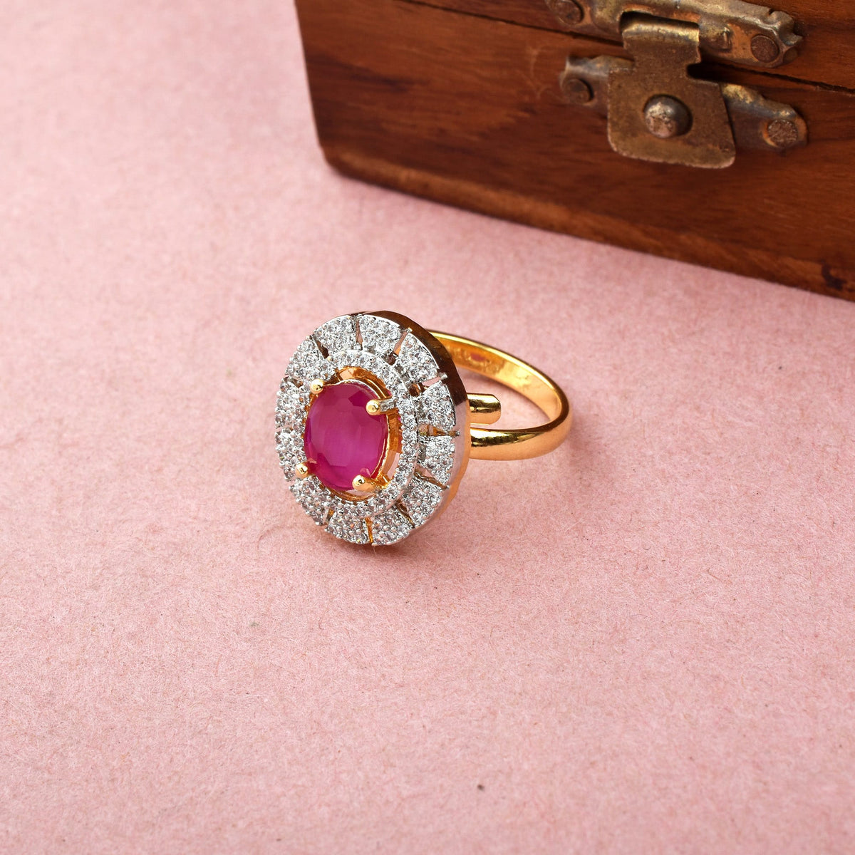 Scarlet Spark Diamond Ring