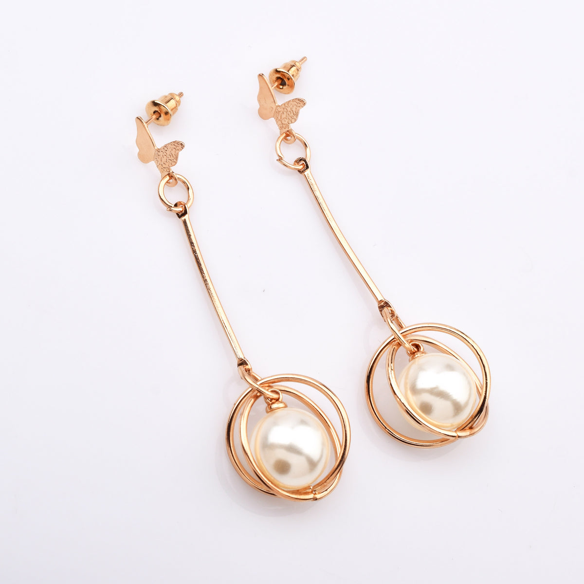 Sunlit Pearl Rose Gold Drops