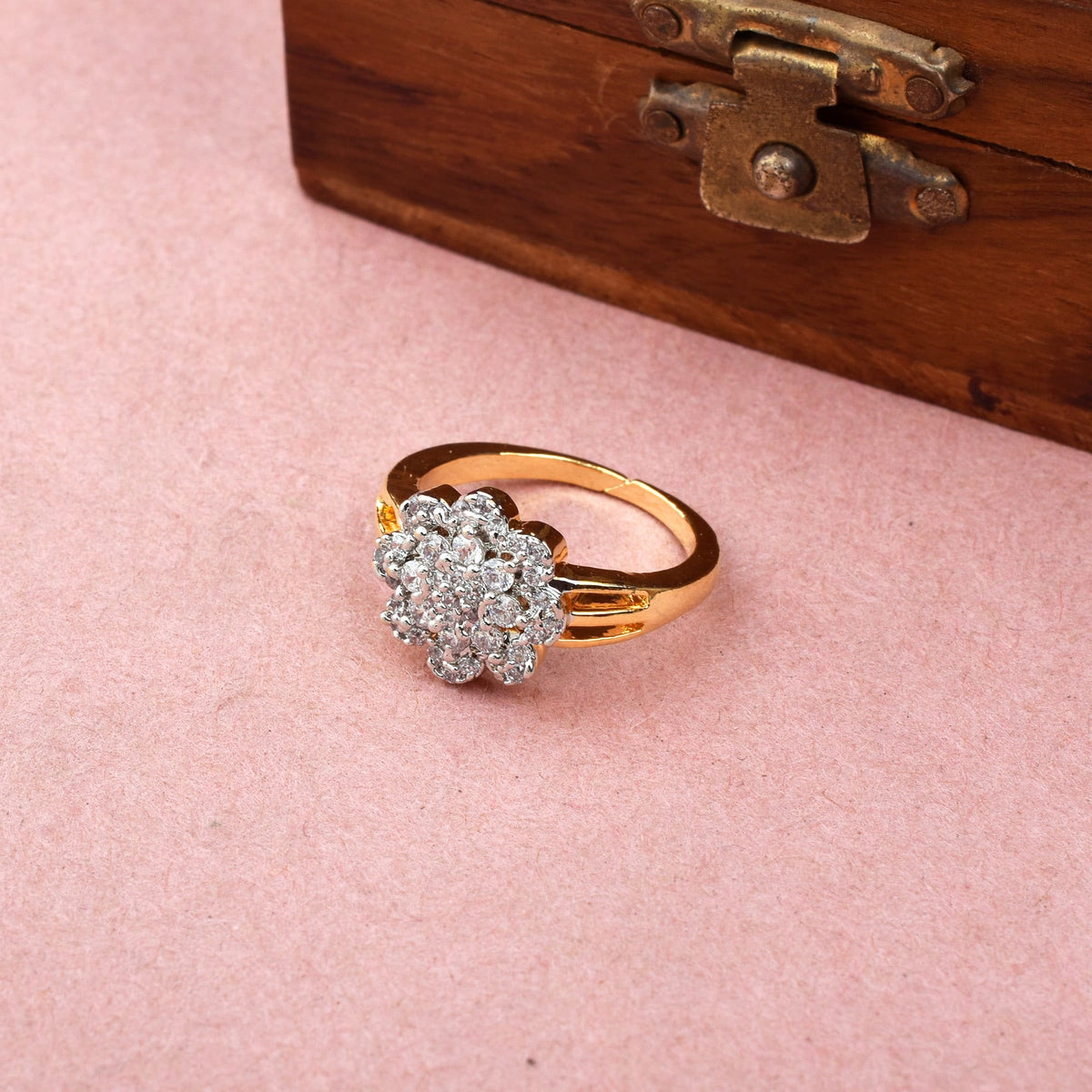 Timeless Shine Gold Plated Ring