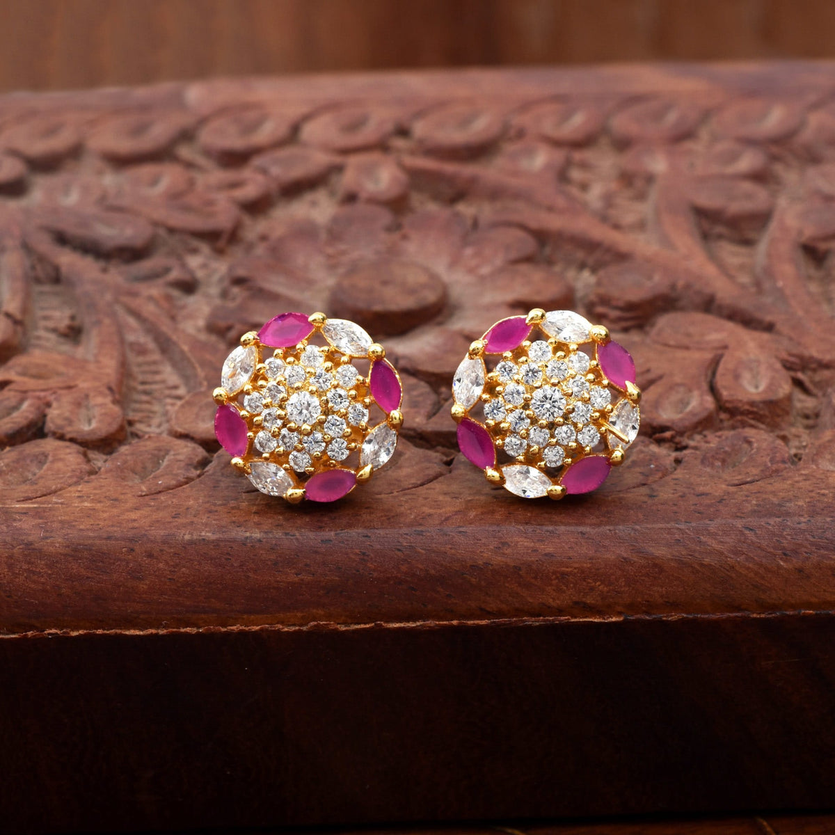 Urban Sparkle Gold Plated Studs/Earrings