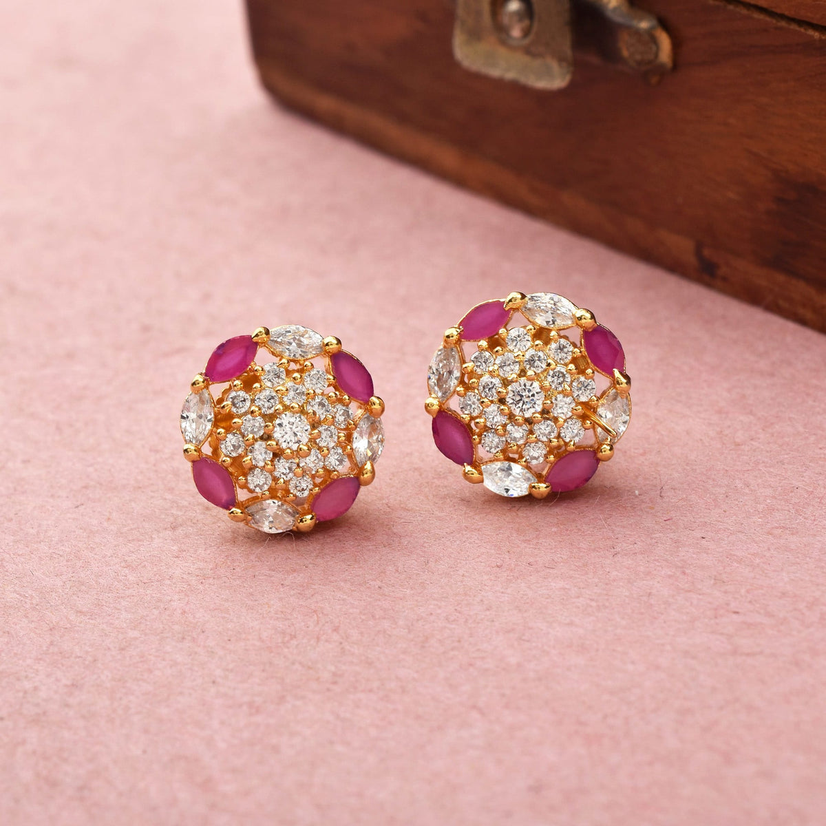 Urban Sparkle Gold Plated Studs/Earrings